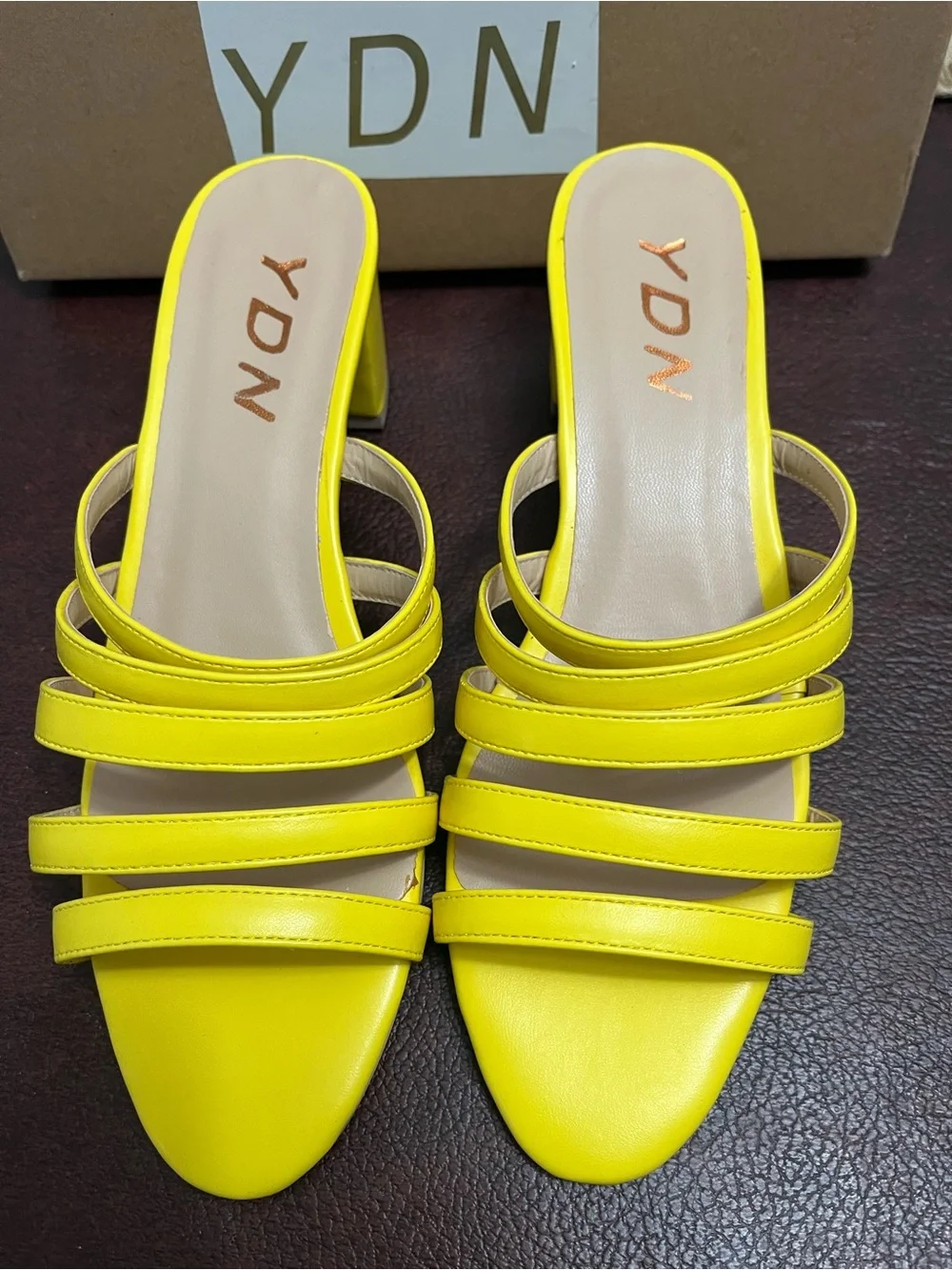 YDN yellow sandals 7.5